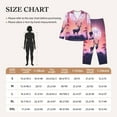 thumbnail image 4 of Pajama Sets for Women 2 Pcs, Red Tree Moon Elk Button Down Long Sleeve Sleepwear Lounge PJ Sets, 4 of 6
