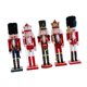thumbnail image 5 of Figuras de Cascanueces de Navidad, soldado, decoración navideña, estatuas coleccionables para recuerdos de fiesta, estante para el hogar, 5 uds., 5 of 9