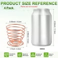 thumbnail image 3 of Uxcell 4-Pack Soportes para Plantas Aéreas de Primavera, Soporte de Metal 1014 para Pequeñas Plantas de Interior y Exterior [Oro Rosa, 2.1" H], 3 of 6
