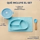thumbnail image 2 of Plato para Bebé Match & Enjoy con Divisiones en Forma de Conejo Color Azul, 2 of 5