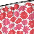 thumbnail image 3 of Waterproof Beautiful Colorful Floral Shower Curtain 72x72 Inch Boho Style Polyester Unique Shower Curtain for Bathroom Hotel Home Decor with 12 Plastic Hooks, 3 of 5