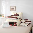 thumbnail image 6 of Manfei Country Pink Christmas 7-Piece Twin Bedding,Rustic Santa Hat Bedding Comforter Set,Xmas Reversible, 6 of 7