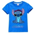 thumbnail image 5 of Camiseta de Anime de Disney para niños, camiseta de manga corta de algodón con patrón de punto de figura de dibujos animados, 100%, regalos de cumpleaños para niño y niña, 5 of 5