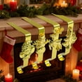 thumbnail image 4 of Christmas Stocking Holders for Mantle Set of 4, Weighted Stocking Hangers for Mantel Fireplace, Stocking Hooks for Xmas Decoration(Gold), 4 of 4