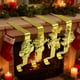 thumbnail image 1 of Ganchos para calcetines navideños | Ganchos decorativos para la repisa de la chimenea | Juego de 4 con almohadillas adhesivas | Ganchos de pared para colgar calcetines, coronas y adornos, 1 of 4