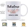 thumbnail image 6 of 1996 Birthday Gifts for Women - Fabulous Since 1996 Birthday Mug - 1996 Birthday Gifts for Mom Grandma Sister Aunt Daughter Granddaughter Friend - 11 Oz, 6 of 6