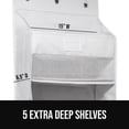 thumbnail image 4 of GORILLA GRIP Over Door Organizer Holds 50lbs 5 Shelf Hanger for Bedroom, Bathroom 58x15 Inches White, 4 of 9