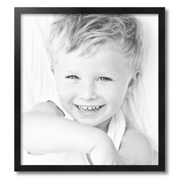 ArtToFrames 21" x 23" Black Picture Frame, 21x23 inch Black Wood Poster Frame (WOM-5141)