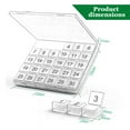 thumbnail image 6 of Monthly Pill Planner 1 Times a Day, 30 Day Pill Box Organizer, One Month Pill Case for Travel, 30 Day Daily Medcine Container for Vitamins, Supplement, Capsules, 6 of 9