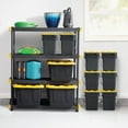 CX Black & Yellow®, Shelving Unit and Heavy Duty Storage Containers