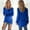 Dark Blue, variant on Blczomt Women's Sweater Long Sleeve Pullover Crewneck Sweater Comfy Brown Long Plain Casual Sweaters for Girls