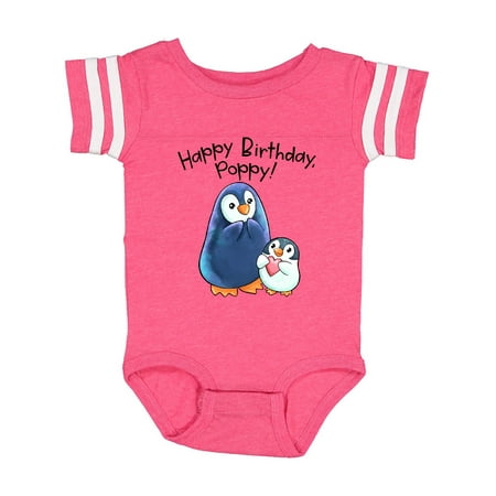 

Inktastic Happy Birthday Poppy!- Cute Penguins Gift Baby Boy or Baby Girl Bodysuit