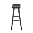 thumbnail image 5 of Weston Home Danville Solid Wood 24" Counter Stool, Set of 2, Vulcan Black, 5 of 6