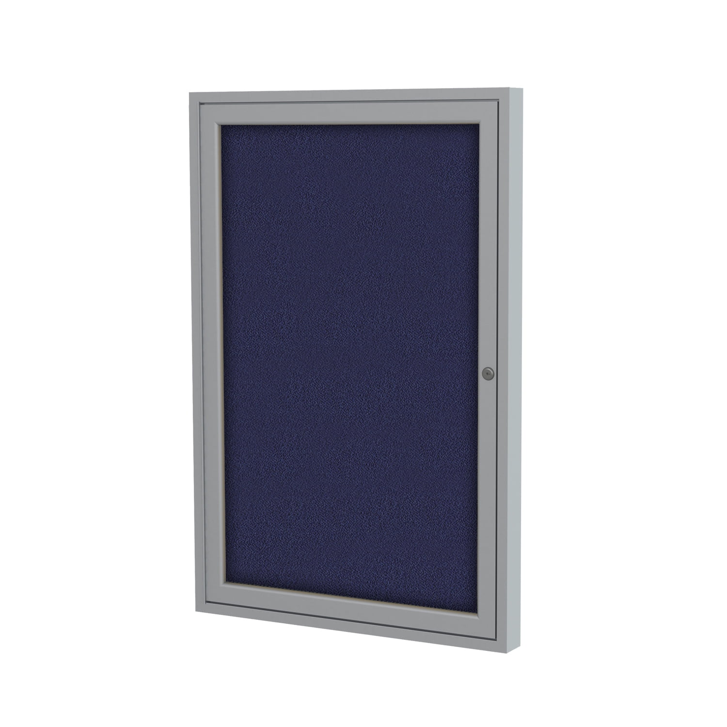 PA13624F93 Notice Board Ghent 1 Door Aluminum Satin Frame Enclosed