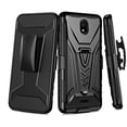 thumbnail image 2 of Spy Case for Nokia C100 Case Kickstand with Tempered Glass Screen Protector Shock Proof Hybrid Cover with Phone Belt Clip Holster - Black, 2 of 5