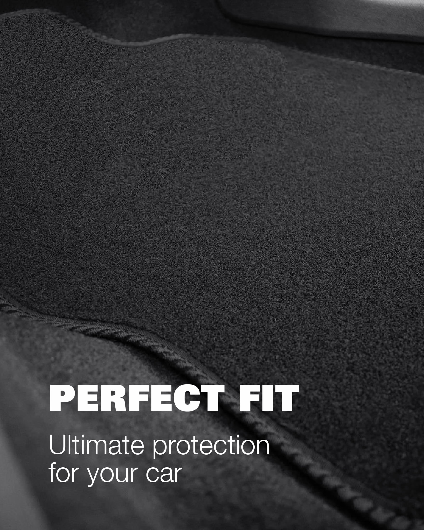 Nordstrand Floor Mats for Tesla Model 3 2023-2017 - Custom 3D Fit - 1st & 2nd Row - Set of 3 - Nylon Anti-Slip Backing - 30oz Heavy Duty Carpet Mat - All Weather Car Liner Floormats
