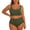 Army Green, variant on Plus Size Tankini Swimsuits for Women 2 Piece Swim Top with Bottoms Solid Bathing Suit Party Swimwear XXXXL