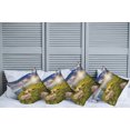 thumbnail image 2 of Ambesonne Mountain Throw Pillow Cover 4 Pack, 3 Behind Boulders, 24", Green Yellow Blue, 2 of 7