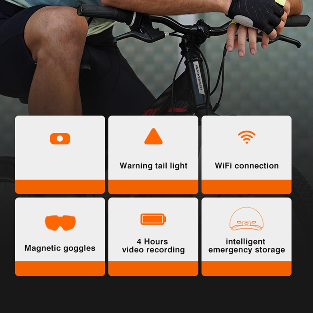 Innovative Cycling Helmets with 1080P Camera Portable Intelligent Helmets Gift