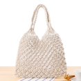 thumbnail image 2 of Yoyauz Ladies' Summer Beach Handbag Cotton Rope Vacation Handmade Shoulder Bag Wallet, 2 of 6