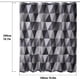 thumbnail image 2 of Cortina de Ducha con Patrón Triangular 180x200 cm, Cortinas de Ducha de Poliéster Lavables a Máquina con Dobladillo Inferior Ponderado y 12 Ganchos, Cortina de Bañera para Baño JM, 2 of 5