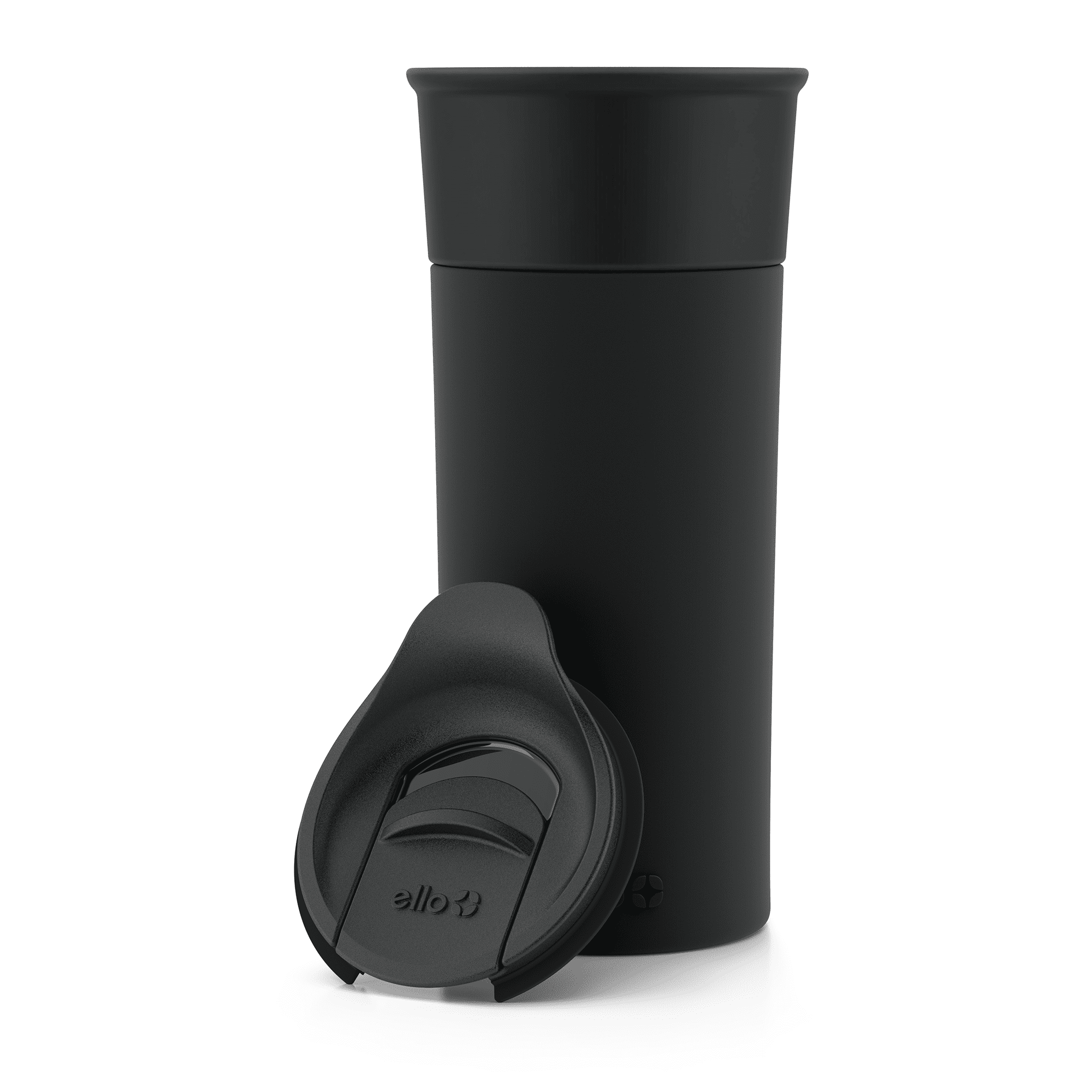 (4 pack) Ello Ogden 16oz Ceramic Tumbler, Black