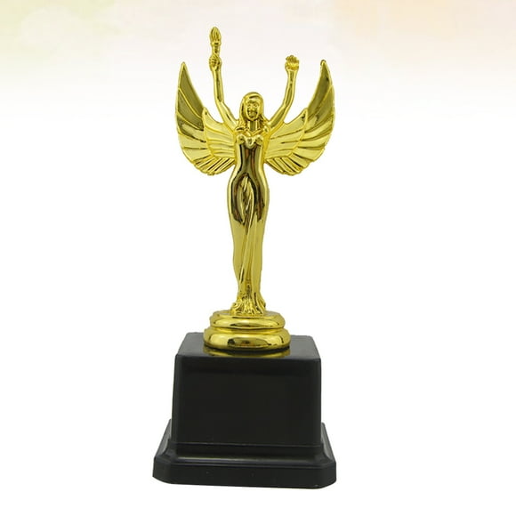 VERDANVERSE 1Pack Golden Plastic Goddess Trophy Award for Sports Competitions Winners 7.9x3.1in