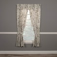 thumbnail image 4 of Ellis Curtain Abigail 100 Percent High Quality 2-Piece Window Rod Pocket Panel Pairs With 2 Tie Backs 90x63" Lilac, 4 of 7