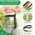 thumbnail image 4 of Yayeee Waist Apron with Pockets for Cooking Waterproof Half Server Aprons, Black Martini, 4 of 7