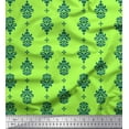 thumbnail image 1 of Soimoi Polyester Crepe Fabric Filigree Damask Printed Craft Fabric by The Yard 42 Inch Wide, 1 of 3