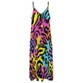 thumbnail image 6 of Vibrant Colorful Animal Print Sleeveless Dress Dresses Women Summer Women's Summer Clothing, 6 of 9