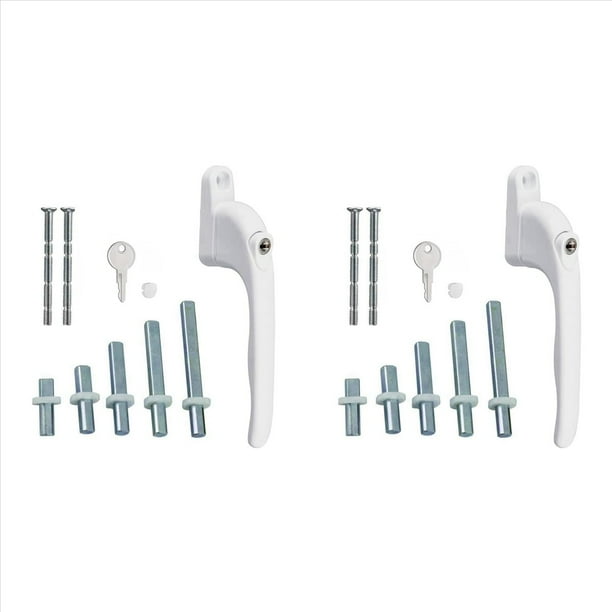 2X Manija de Ventana, para Ventanas, Color , Manija de Ventana Universal, Manija , Cerradura con Llave, para Doble Acristalamiento
