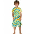 thumbnail image 2 of ibiyuan Boys Clothes Size 10 Crew Neck T-Shirt Letter Print Shorts 2 Piece Cotton Graphic Hearts Toddler Boy Outfits,7-8 Years,Yellow, 2 of 7