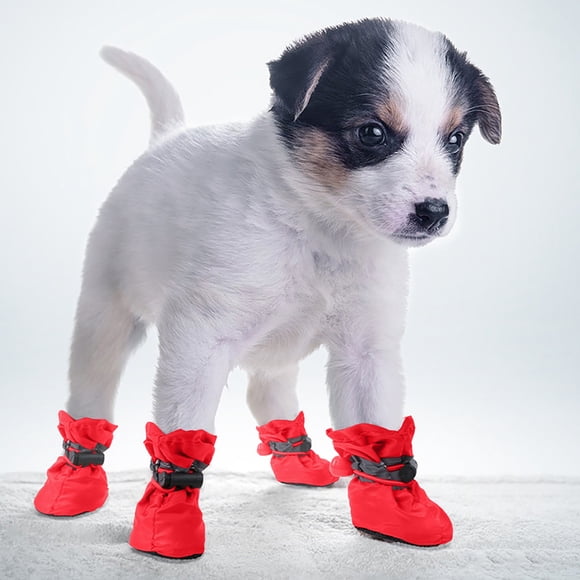 Pet Supplies Water Shoes for Cats and Dogs - Protective Indoor Outdoor Booties for Small and Trailing Rainy Days 4PCS