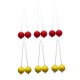 thumbnail image 3 of 6 pelotas de golf de escalera para lanzar, ideales para niños, adultos y familias, para uso en interiores y exteriores. Amarillo y rojo, 3 of 8