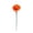 Orange, variant on Pollinator Water Station Stake Colorful Mini Flower Shaped Ceramic Bird Bath with Ground Spike Bee Butterfly Water Feeder Stake for Garden Potted Plant Lawn Patio Yard Decor
