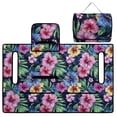 thumbnail image 3 of SEANATIVE Golf Cart Accessories Universal Golf Cart Seat Covers Portable Foldable Design, Anti-Scratch Non-Slip Club Car Front Seat Blanket Towel Machine Washable, Hawaii Hibiscus Flower, 3 of 7