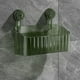 thumbnail image 5 of Ducha de aluminio con repisa para la pared, interior, sin necesidad de perforar, instalación fácil, estante de baño verde, 5 of 6
