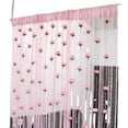 thumbnail image 1 of Bearachild Elegante cortina de puerta de hilo rosa para una elegante decoración del hogar. Cortina de privacidad para la puerta. Cortina Decoración del hogar A 1x2 m, 1 of 6