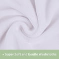 thumbnail image 4 of Super Soft Face Towel Set 6 Pack,Spa Home Cleaning Towel,Microfiber Washcloth Multi-Purpose,White, 4 of 5