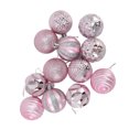 thumbnail image 4 of Adornos de bolas para árbol de Navidad, decoraciones para árboles de Navidad para fiestas familiares, cenas en el jardín, fiestas de cumpleaños, color rosa, 4 of 5