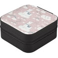 thumbnail image 3 of Coolnut Llama and Clouds Jewelry Box for Women Girls PU Leather Jewelry Organizer Portable Travel Jewelry Case for Small Ring Earring Necklace Women Gifts, 3 of 7
