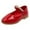 Red, variant on Krdevn Children Kid Baby Girls Solid Flower Student Single Soft Dance Princess Shoes,Toddler Girl Shoes,Boys Shoes,Size:4-4.5 Years