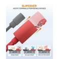 thumbnail image 2 of Ampeak 4 AWG 1FT Battery inverter cables, 3/8" M10, Power Inverter Wire(1 Positive & 1 Negtive) UL10269 standards, for Car, Truck, RV, Solar, 2 of 8