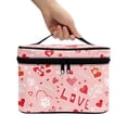 thumbnail image 3 of HELLHERO Paw Love Makeup Bag Travel Toiletry Bag With Brush Storage Travel Make Up Organizer Bag Gifts for Mom Desktop Neatness, 3 of 6