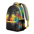 thumbnail image 2 of Rainbow Gradient Backpack Artistic Pop Art and Colorful Abstract Pattern School Bag Stylish Fashion Students Bag, 2 of 6