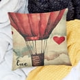 thumbnail image 2 of SHANXI Heart Love Pillow Case Truck Bicycle Throw Decorative 12x12in, 2 of 5
