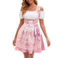 thumbnail image 7 of JTieacloth Womens 3-Piece Oktoberfest Bavarian Dirndl Dress Party Dress,Pink, 7 of 7