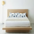thumbnail image 6 of Yayeee Pillowcase King Size Set of 2 Satin Wrinkle Resistant Pillow Case, Blue Cute Snowmen, 6 of 8