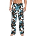 thumbnail image 2 of Kdxio Lilies Flowers Print Men's Sleep Pajama Pant Lounge Pants with Pockets, 2 of 8